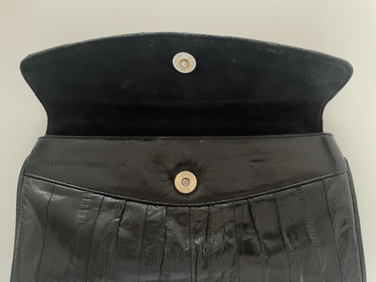 Vintage Vintage Black Leather Clutch Size ONE SIZE - 6 Thumbnail