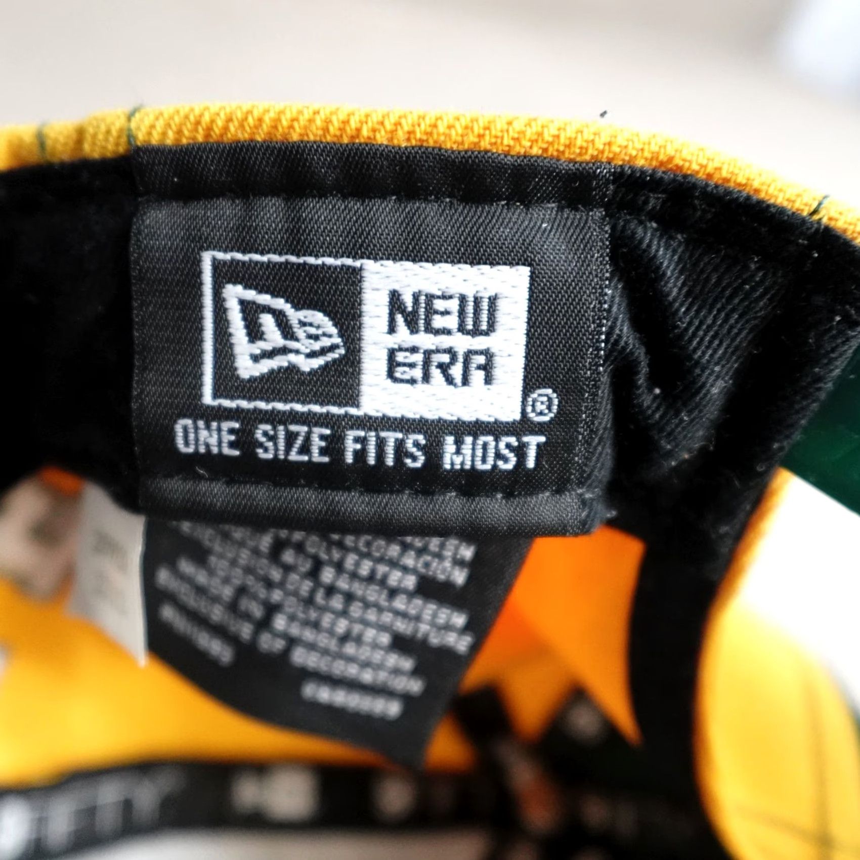 New Era New Era Oakland A's Hat Snapback Geometric Green Yellow 9Fifty Embroidered Adjustable Men Summer Spring Vintage: No Signed: No Size ONE SIZE - 2 Thumbnail