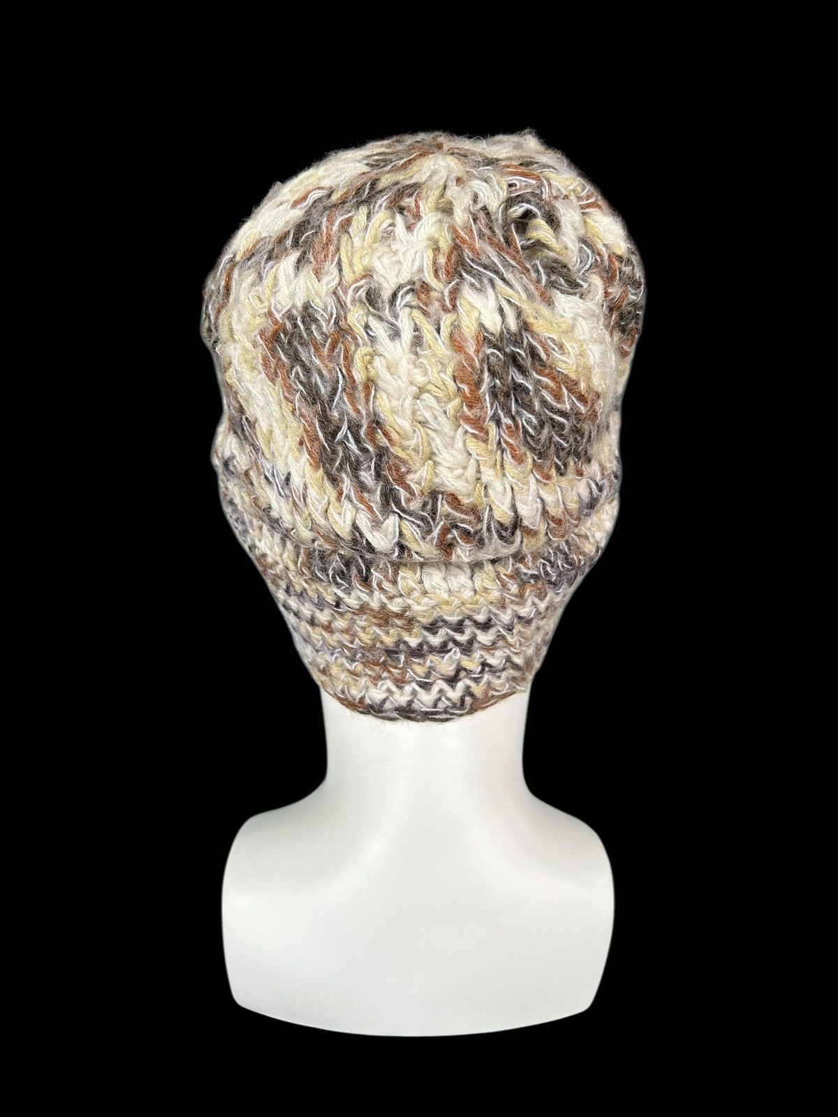 Japanese Brand × Kapital × Vintage Crochet Knitted Handmade Beanie Hats Rare☠️☠️ Size ONE SIZE - 3 Thumbnail