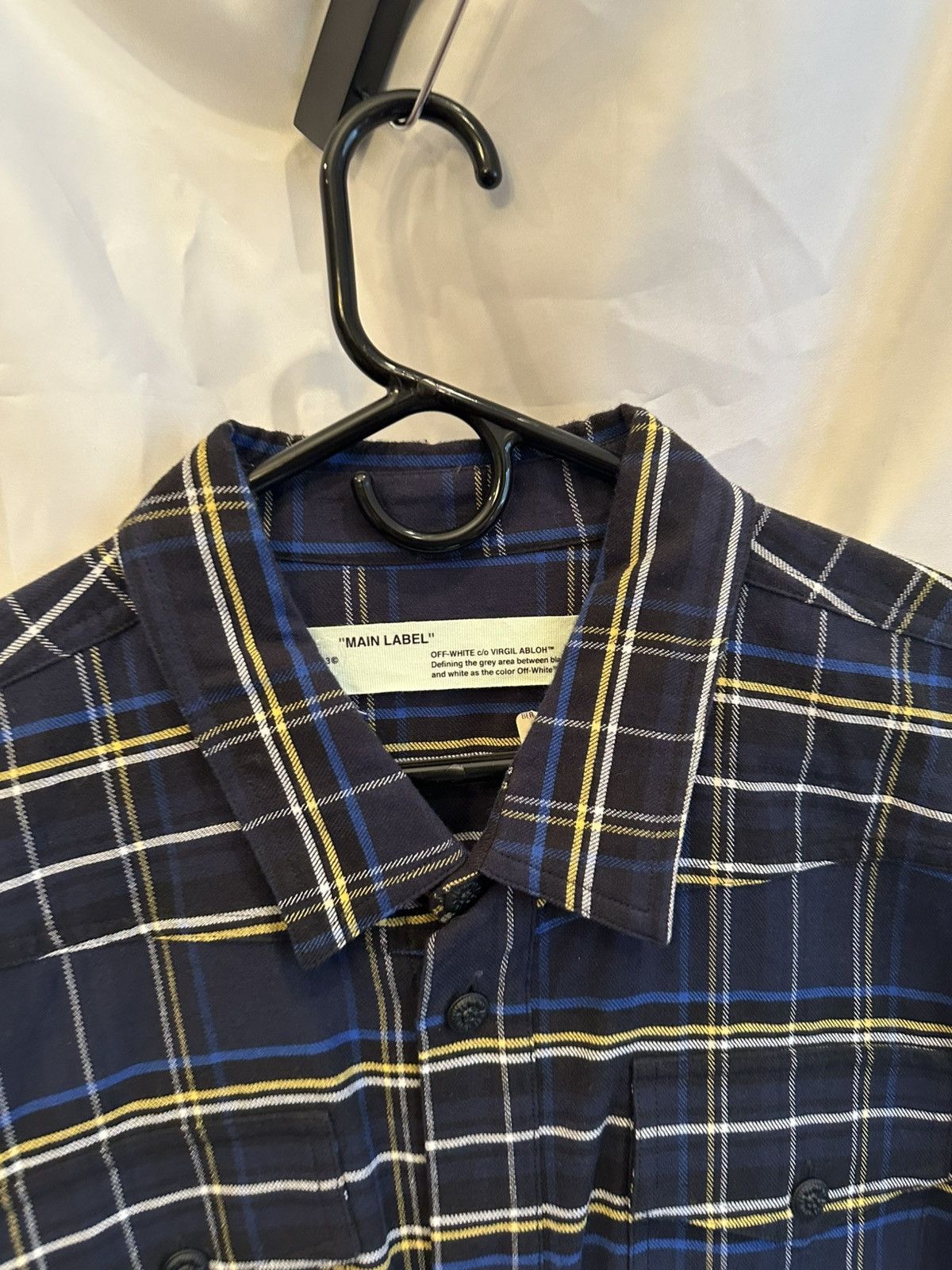 Off-White Off-White Plaid Shirt Size US L / EU 52-54 / 3 - 3 Thumbnail