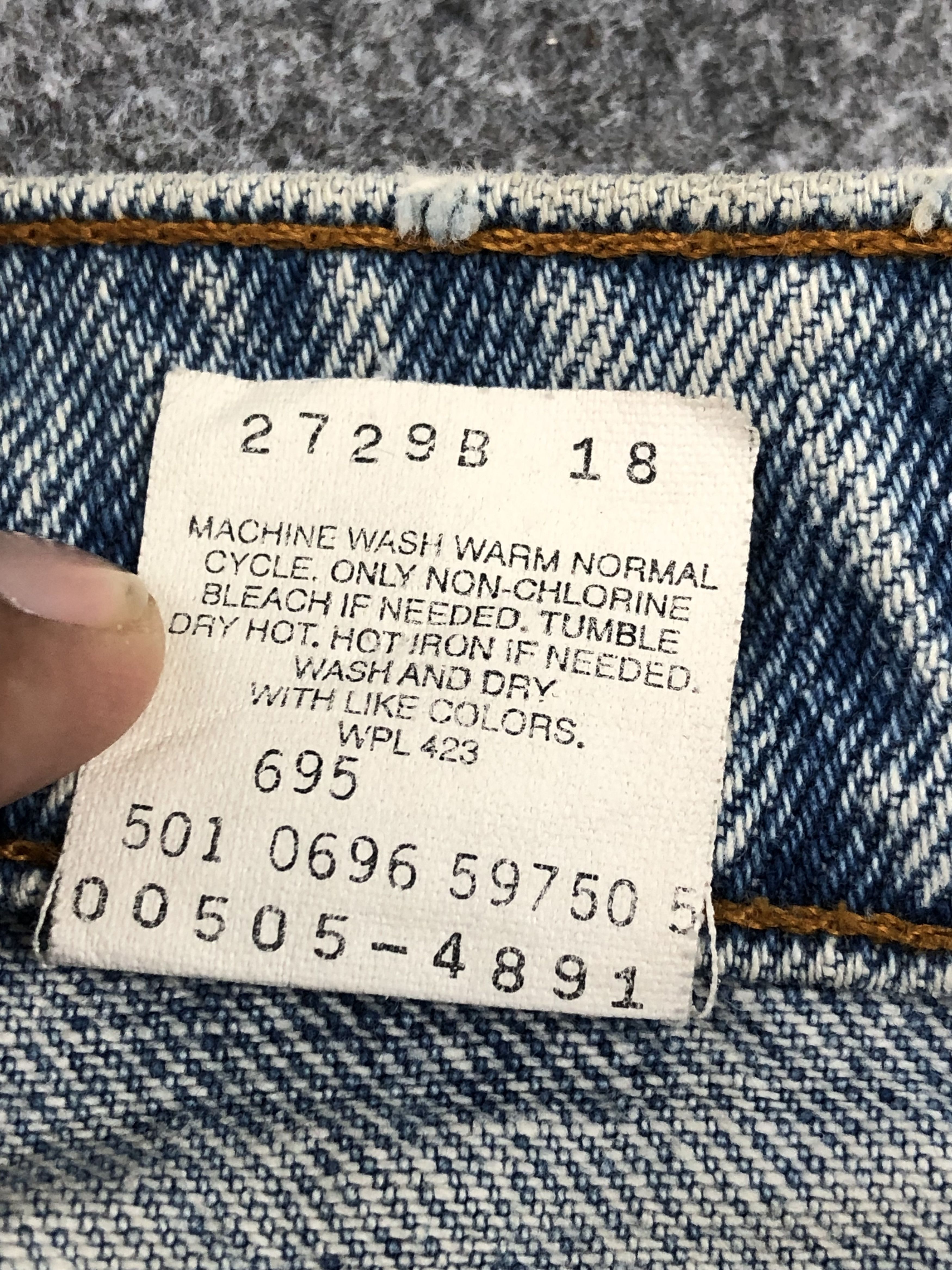 Levi's Vintage 90s Levis 505 Light Washed Jeans DPP0214 Size US 30 / EU 46 - 8 Thumbnail