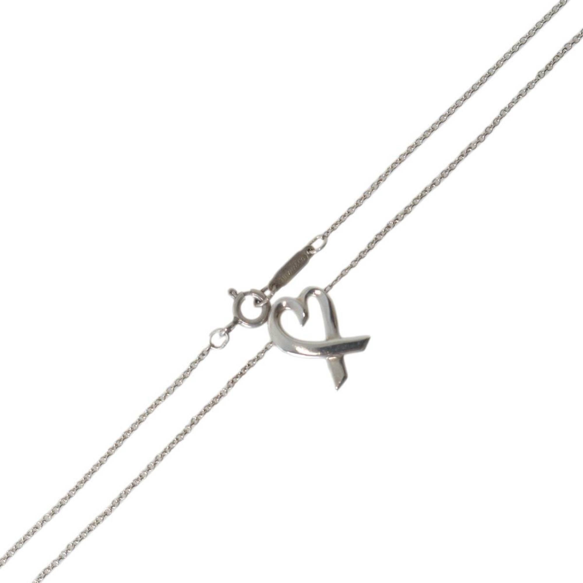 Tiffany & Co. Tiffany & Co. Paloma Picasso Loving Heart Necklace, 925 Silver, 2.1g Size ONE SIZE - 1 Thumbnail