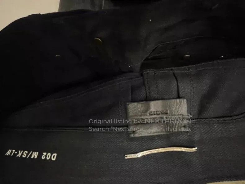 Saint Laurent Paris Saint Laurent Distressed Black Denim Jeans. Size US 30 / EU 46 - 4 Thumbnail