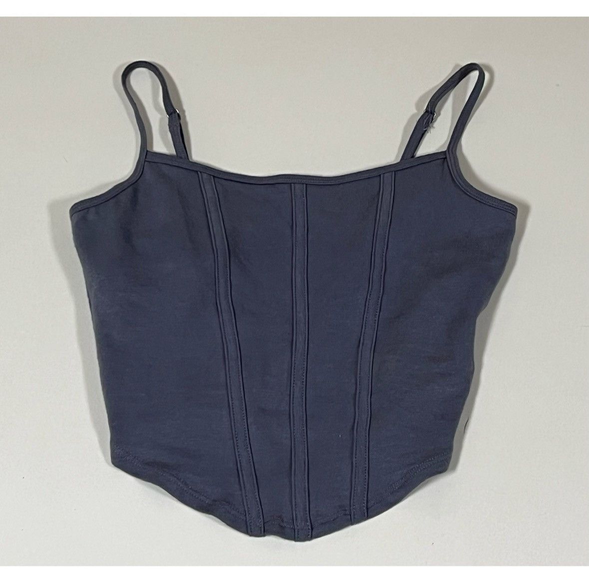 Hollister Hollister Blue Shelf-Bra Corset Crop Top Cami Shirt XS 🦋✨ Size XS / US 0-2 / IT 36-38 - 1 Thumbnail