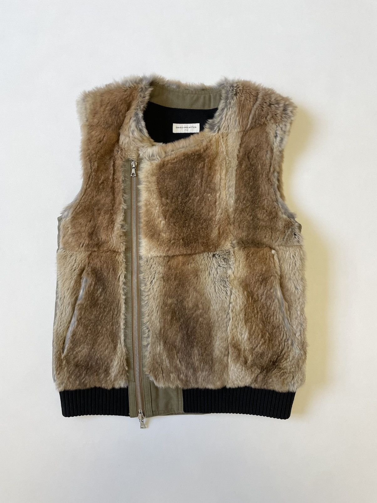 Dries Van Noten A/W 10 Rabbit Fur Biker Vest Size US S / EU 44-46 / 1 - 2 Thumbnail