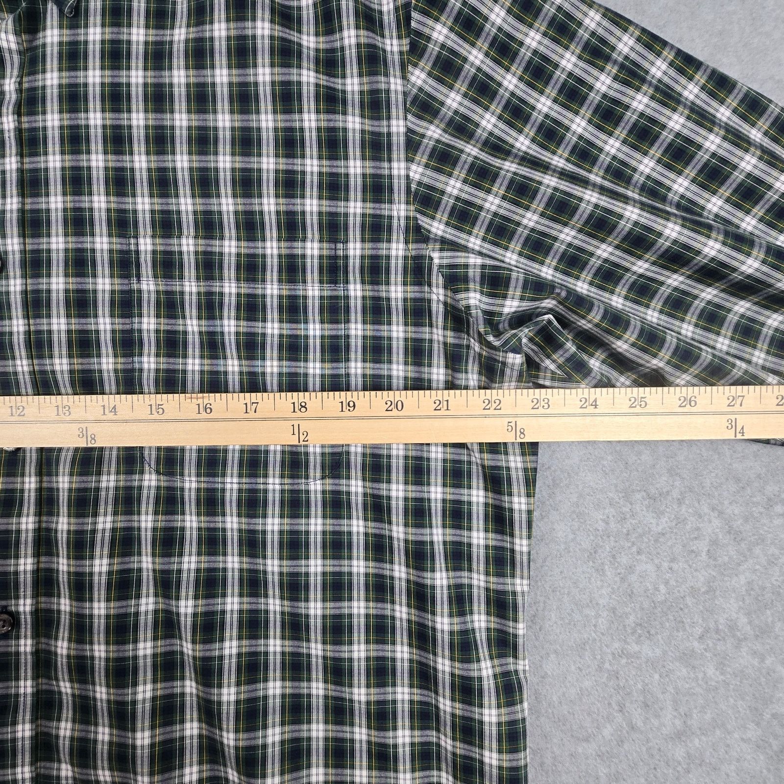 Lands' End Lands' End 16-32 Men Long Sleeve Checkered Button Down Shirt Size US L / EU 52-54 / 3 - 12 Thumbnail