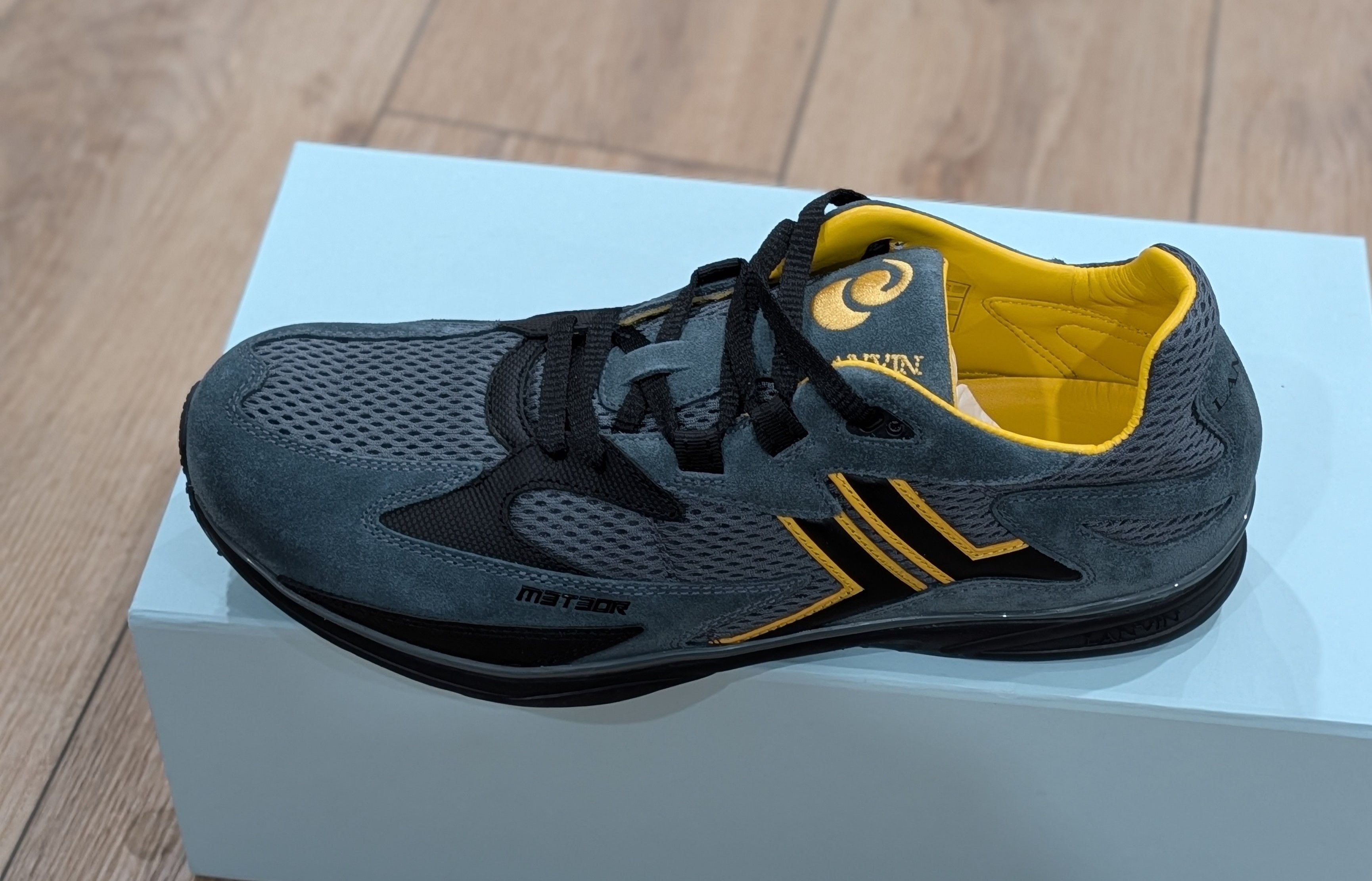 Lanvin Lanvin Meteor Mesh Runner Sneakers Steel/Daffodil US 11 Size US 11 / EU 44 - 4 Thumbnail