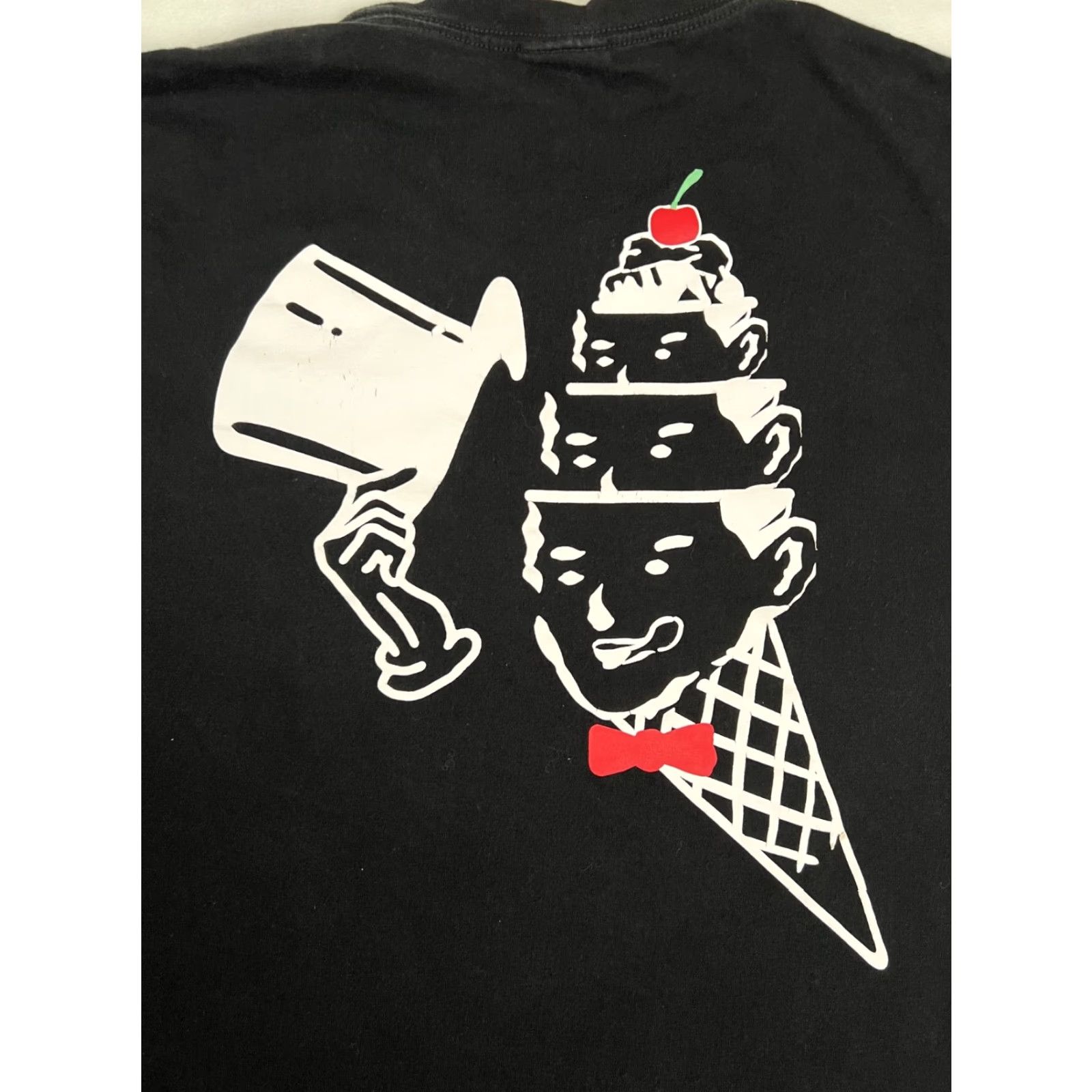 Vintage Ice Cream T-Shirt Mens 3XL Black Tricks Graphic BBC Streetwear Dog Graphic Short Sleeve Crew Neck Cotton Regular Size US XXL / EU 58 / 5 - 7 Thumbnail