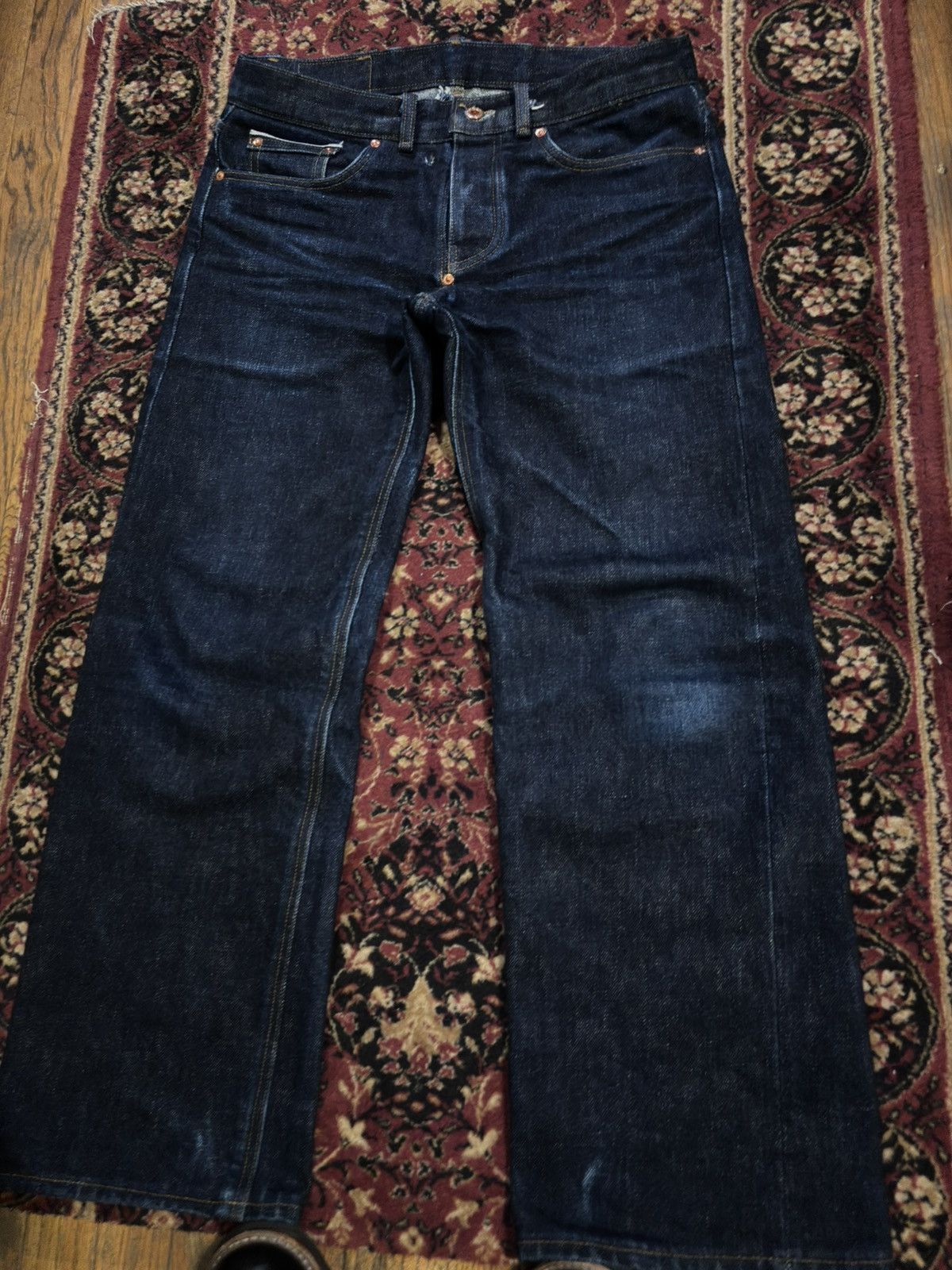 Handmade Handmade 22oz 70s Japanese Selvedge Denim Bootcut Jeans Size US 34 / EU 50 - 4 Thumbnail