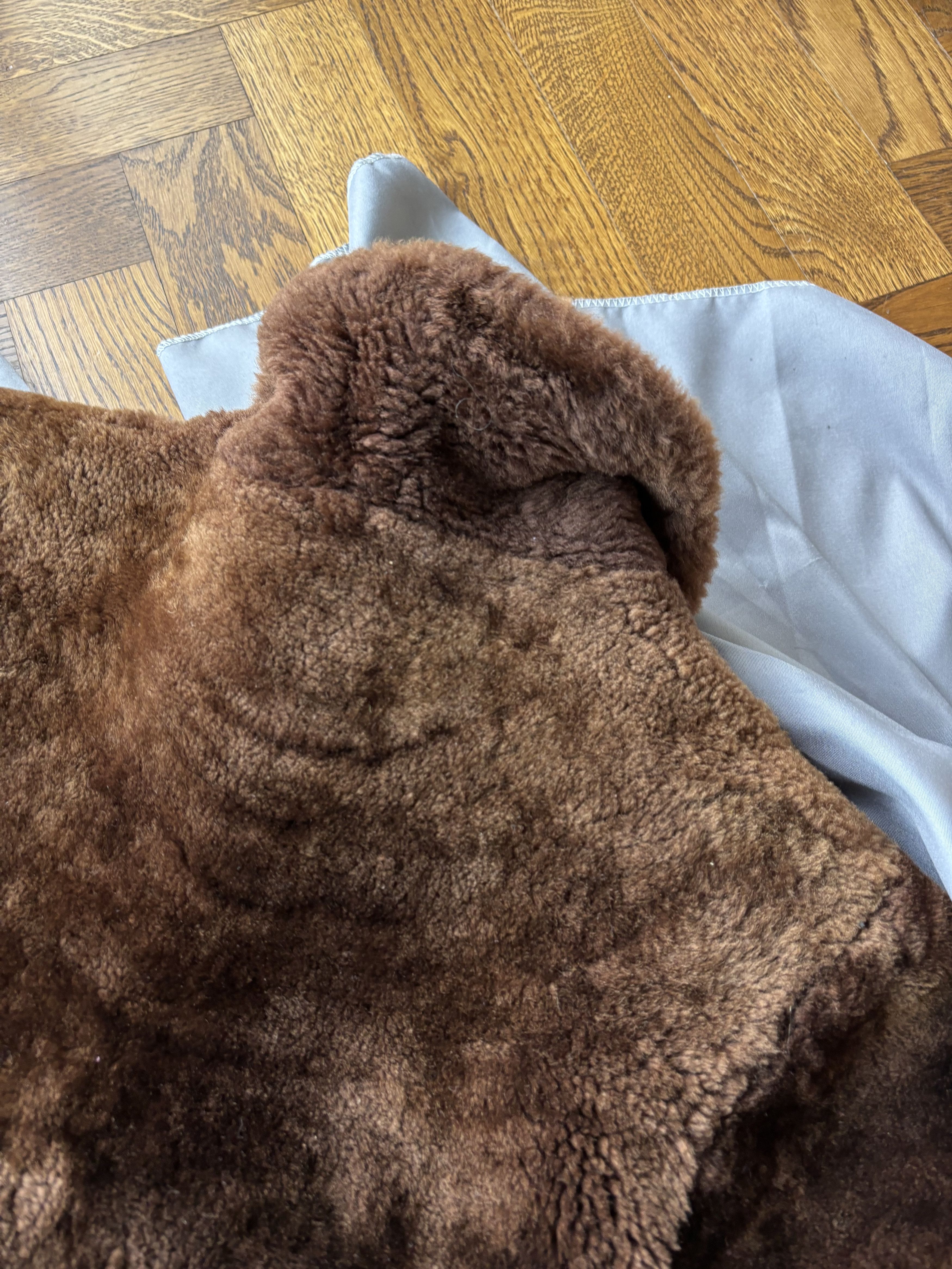Vintage 1950s Fur Coat Vintage Sheared Beaver Long Trench Overcoat Size US XS / EU 42 / 0 - 20 Thumbnail