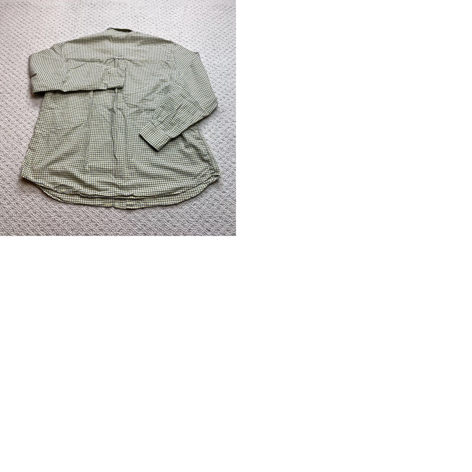 Chaps Chaps Shirt Mens 2XL Long Sleeve Button-Down Yellow Check Cotton Pocket Logo VINTAGE Size US XXL / EU 58 / 5 - 9 Thumbnail