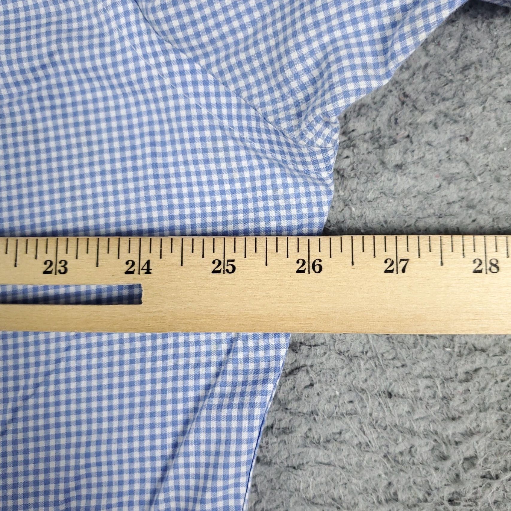 Ralph Lauren Ralph Lauren Dress Shirt Mens Size 17 Blue Check Long Sleeve Button-Down Size 46R - 7 Thumbnail