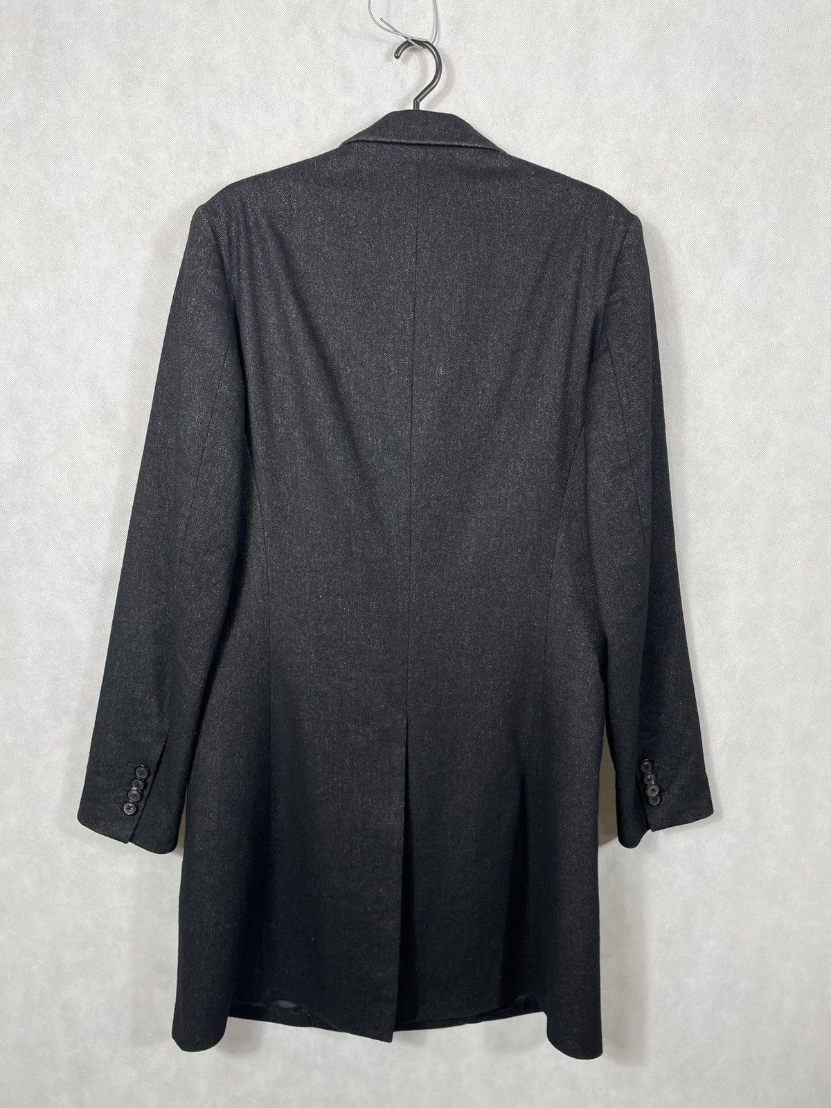 Designer × Maison Margiela Black Wool And Lino Blend Button Ups Maison Margiela Coat Size US M / EU 48-50 / 2 - 5 Thumbnail