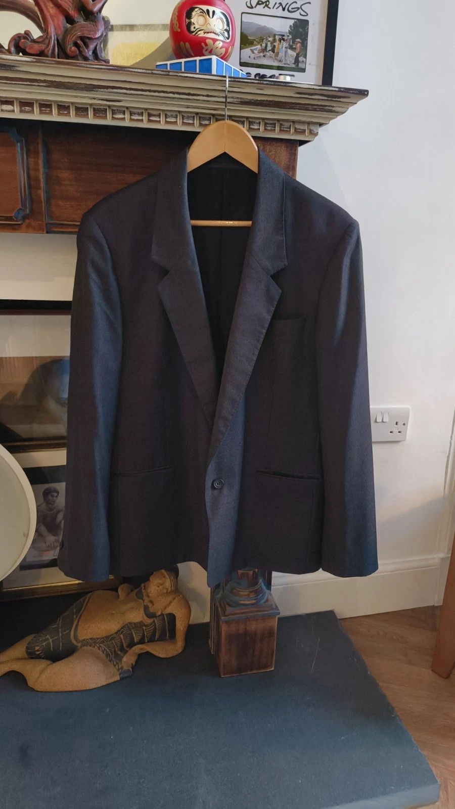 E. Tautz Wool/Silk charcoal blazer Size 40R - 1 Thumbnail