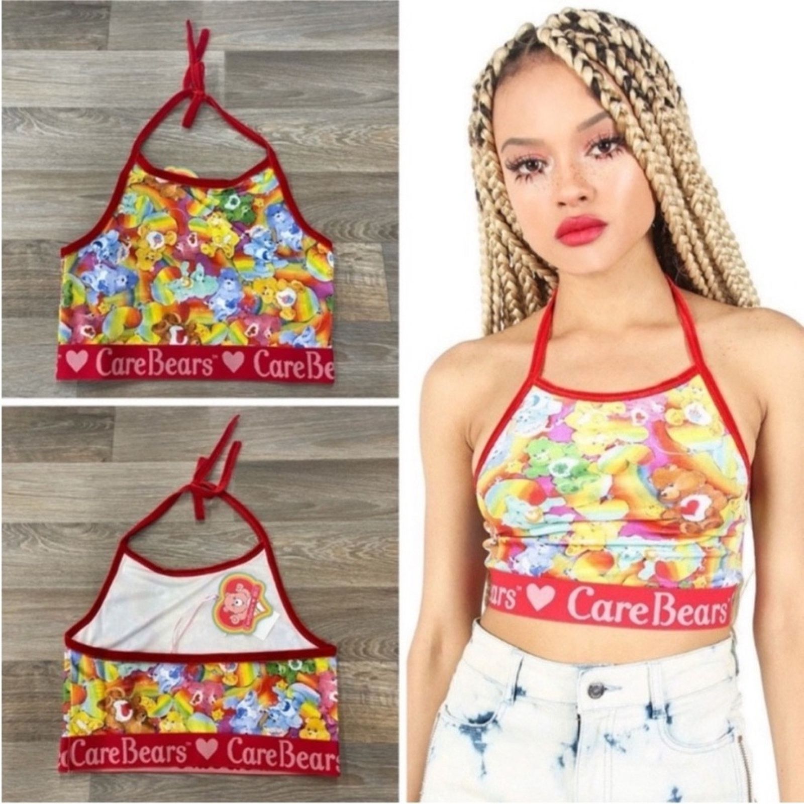 Iron Fist Iron Fist Care Bears Lots A Rainbows S Halter Tank Top Crop Size S / US 4 / IT 40 - 1 Thumbnail