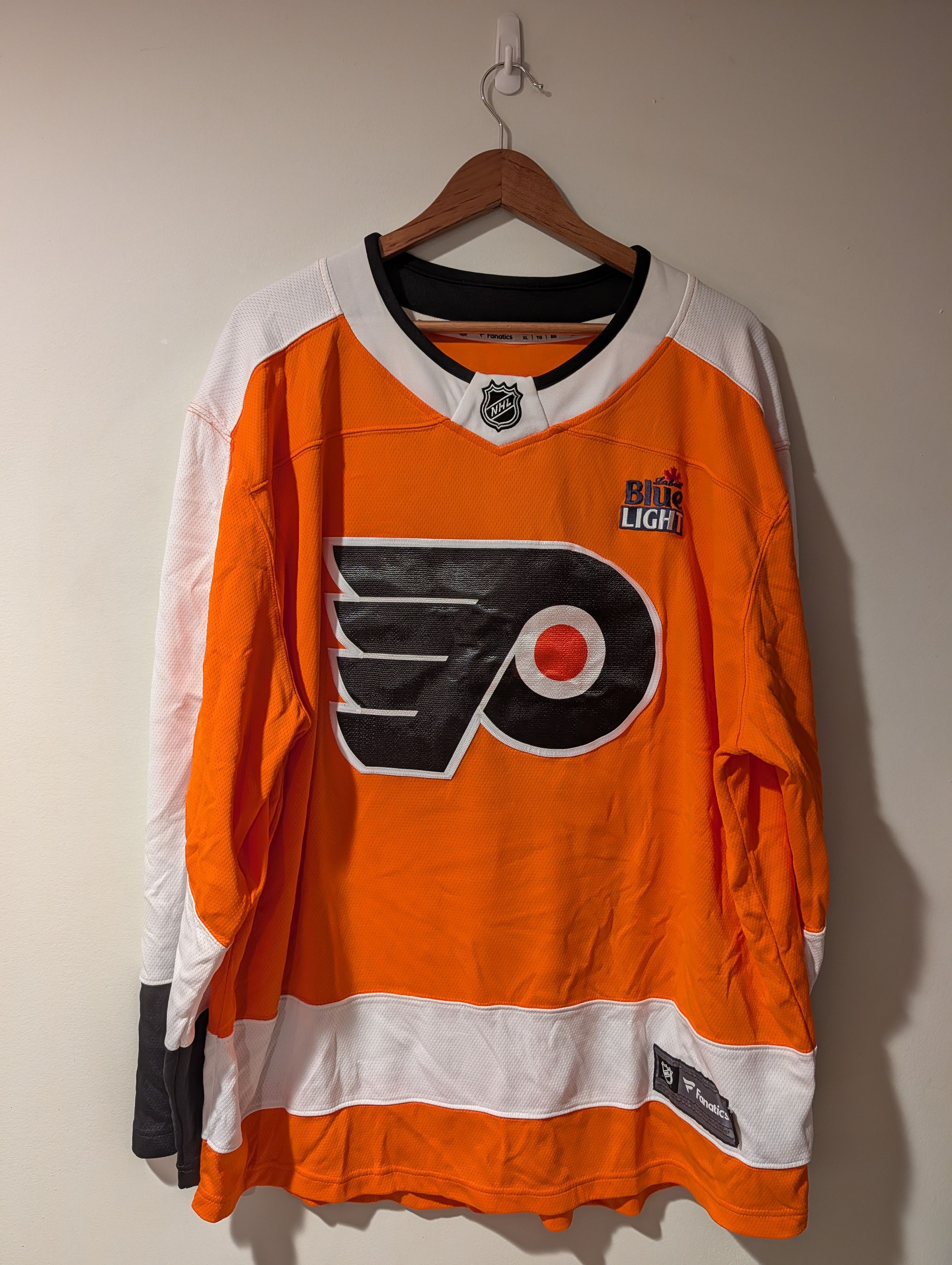 NHL Fanatics Philadelphia Flyers Labatt Blue Light Hockey Jersey Size US XL / EU 56 / 4 - 1 Thumbnail