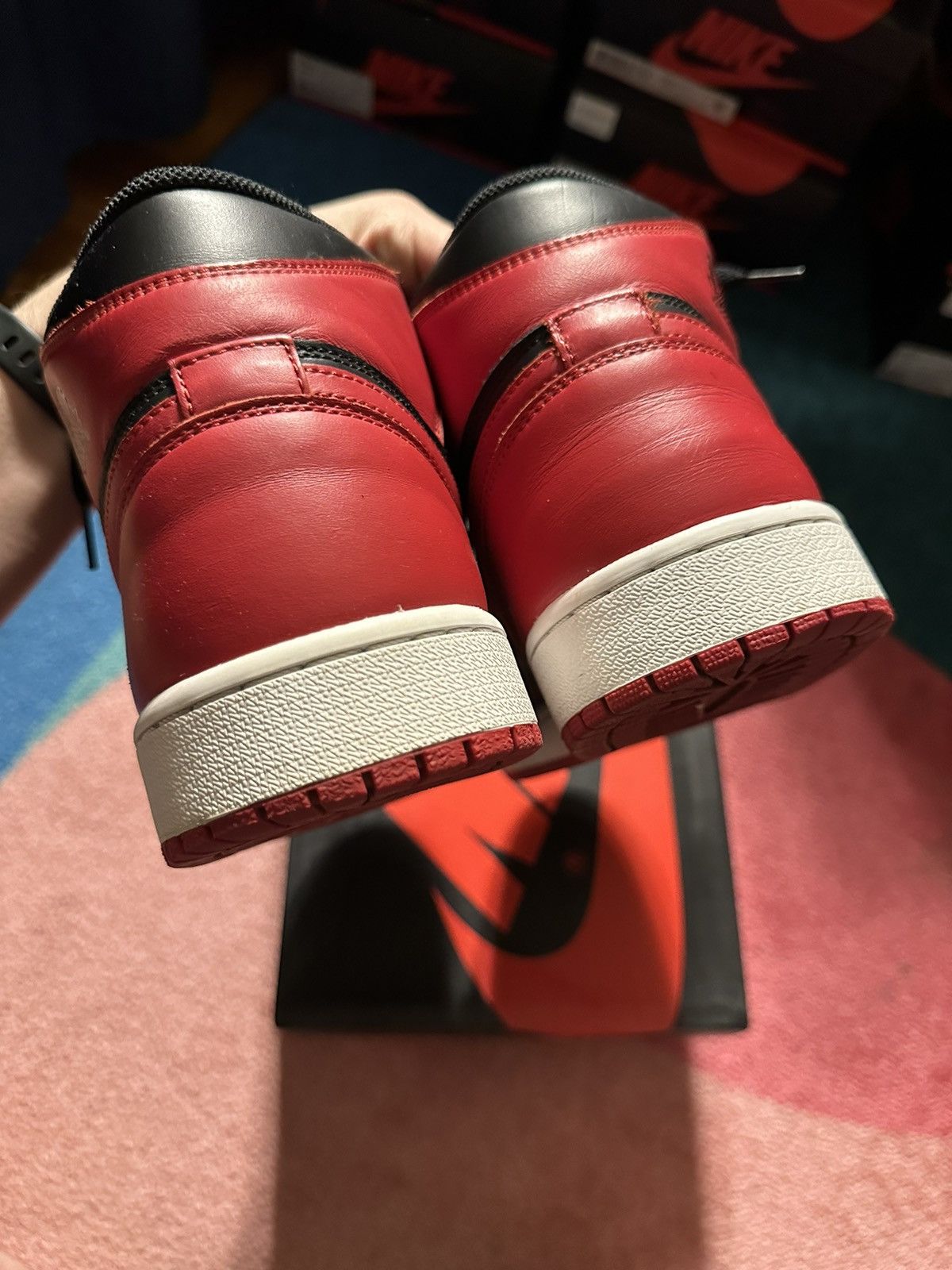 Jordan Brand Jordan 1 Retro Bred (2013) Size US 12 / EU 45 - 8 Thumbnail