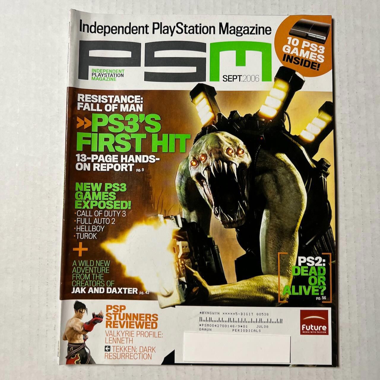 Playstation PSM Magazine #114 SEP 2006 PS3 Resistance Fall of Man Size ONE SIZE - 2 Thumbnail