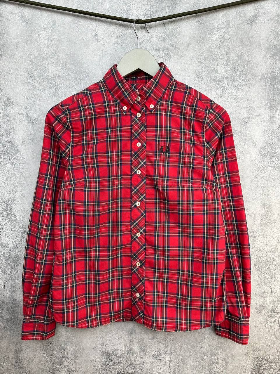 Fred Perry Reissues Red Tartan Check Button-Down Shirt - coffeafoods.com