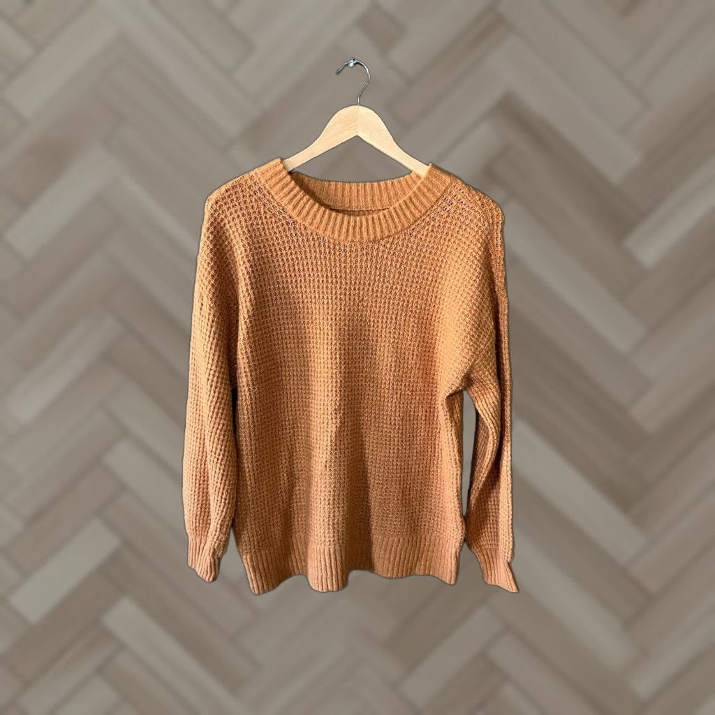 American Eagle Outfitters America Eagle Womens Orange Knit Pullover Sweatshirt Size Medium Size M / US 6-8 / IT 42-44 - 1 Thumbnail