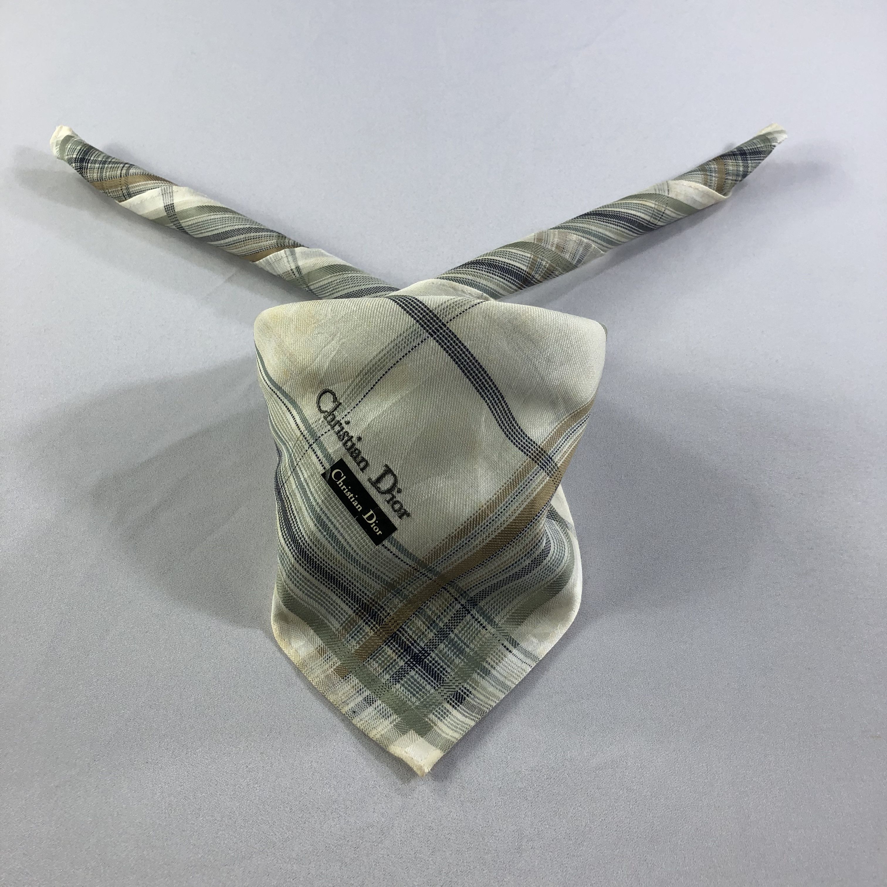 Christian Dior Monsieur Christian Dior Handkerchief Neckerchief Bandana H2216 Size ONE SIZE - 1 Thumbnail