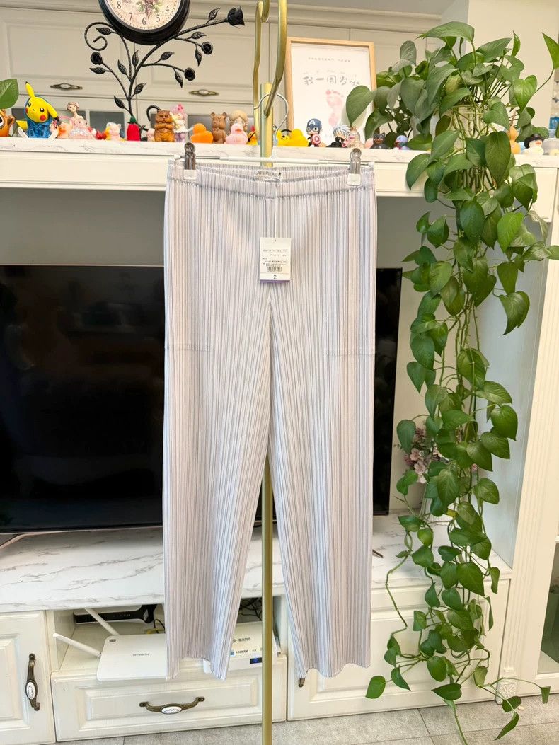 Issey Miyake Issey Miyake size:2 Light grey pleated pants Size 42" / US 20 - 2 Thumbnail