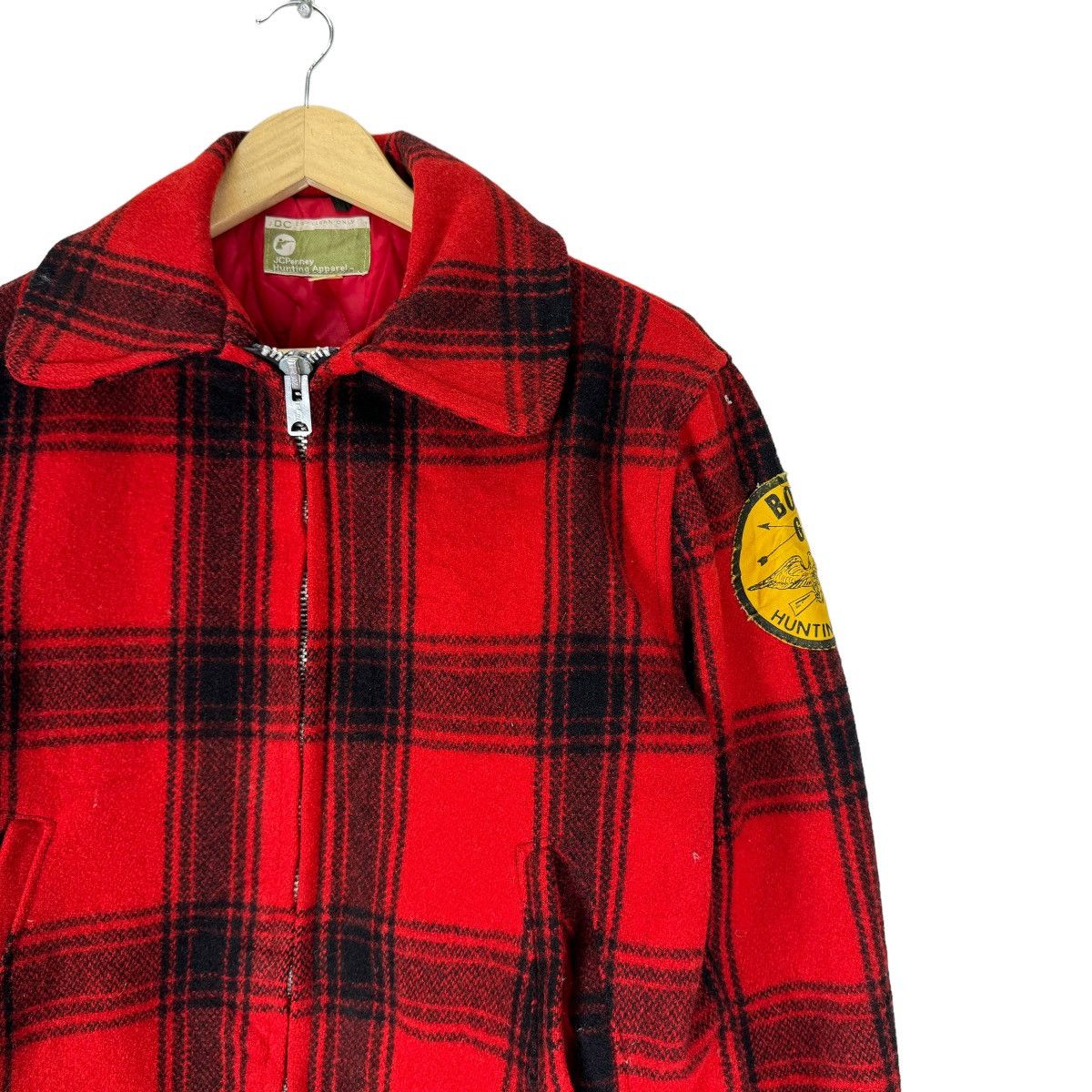 Hunter × Vintage ⚡️60s JC PENNY BUFFALO RED TARTAN HUNTING MACKINAW JACKET Size US M / EU 48-50 / 2 - 6 Thumbnail