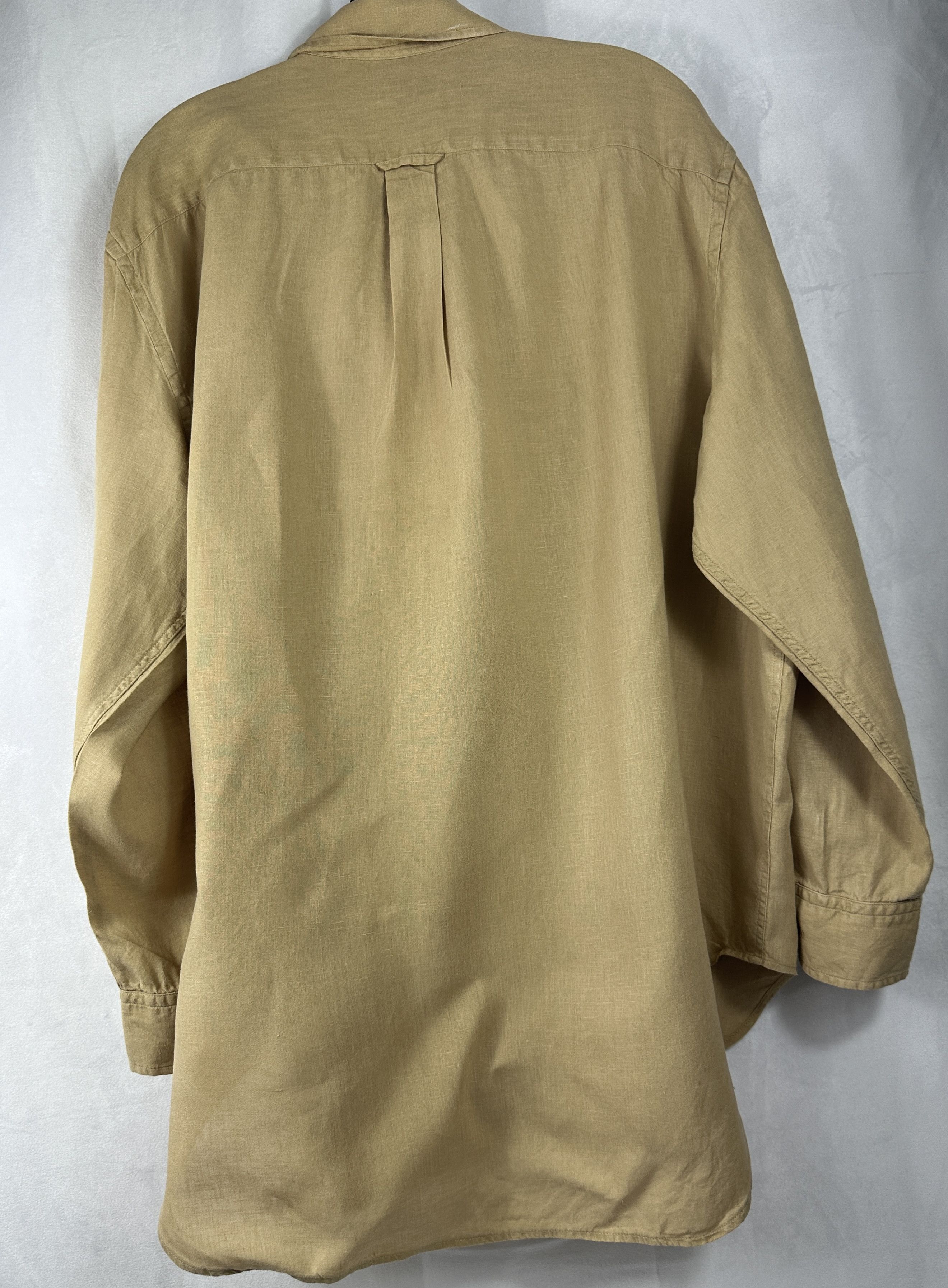 Polo Ralph Lauren Polo Ralph Lauren Mens Khaki Button Down Shirt XLTG Size US XL / EU 56 / 4 - 3 Thumbnail