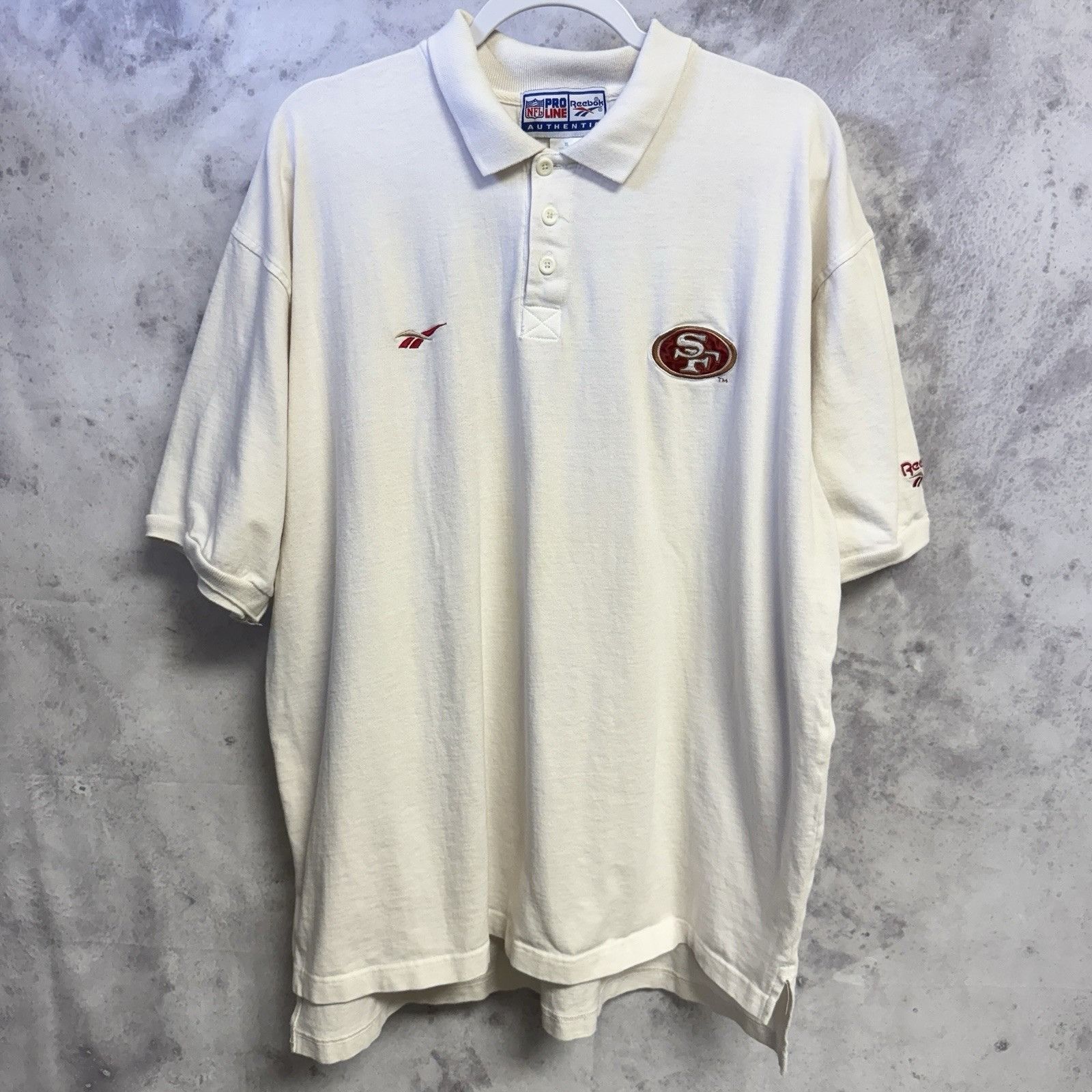 Pro Line Vintage 90s San Francisco 49ers Reebok Pro Line Polo Shirt Size US XL / EU 56 / 4 - 1 Thumbnail