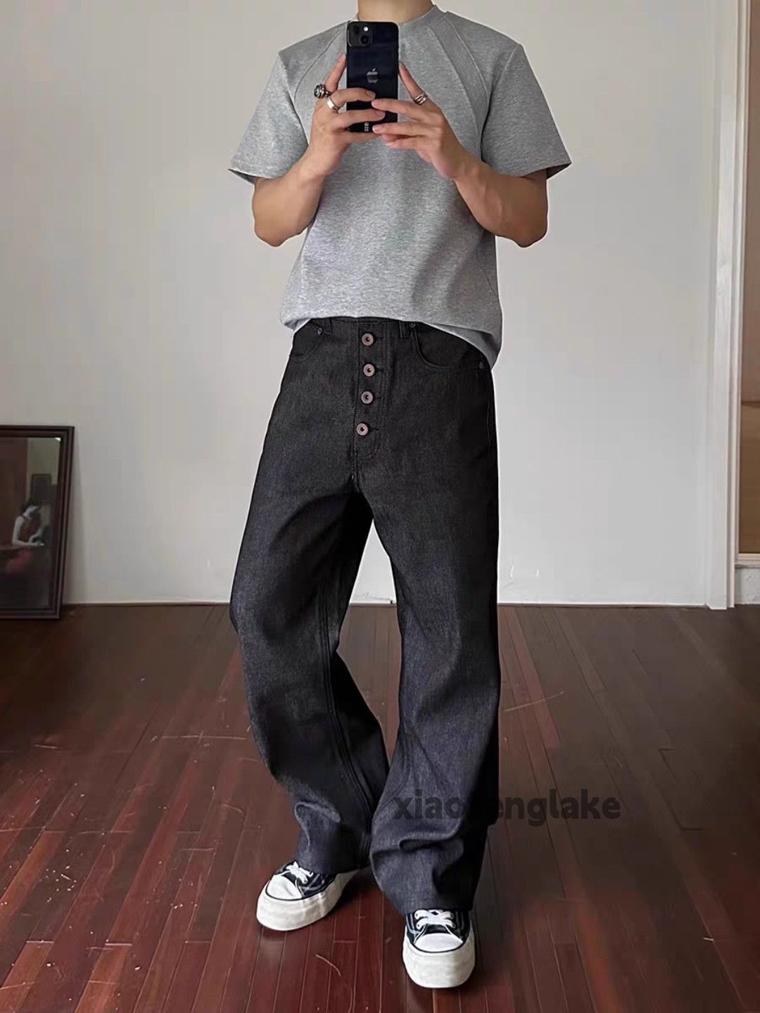 Designer Unisex outdoor utility skate punk grunge baggy jeans Size US 28 / EU 44 - 6 Thumbnail