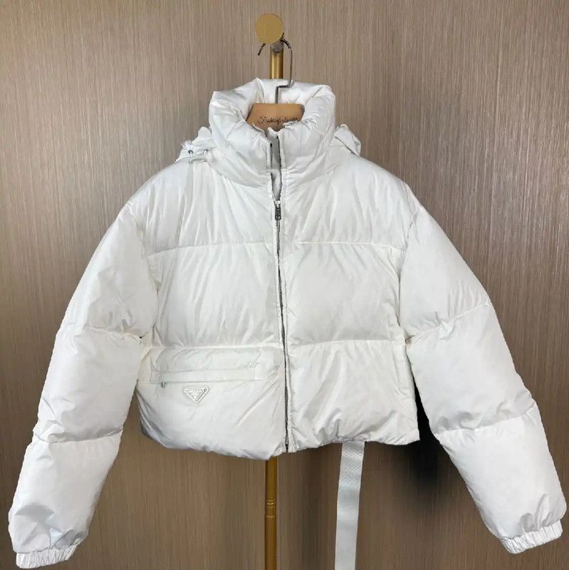 Prada Prada Women's Winter White Nylon Puffer Jacket Size M / US 6-8 / IT 42-44 - 1 Thumbnail