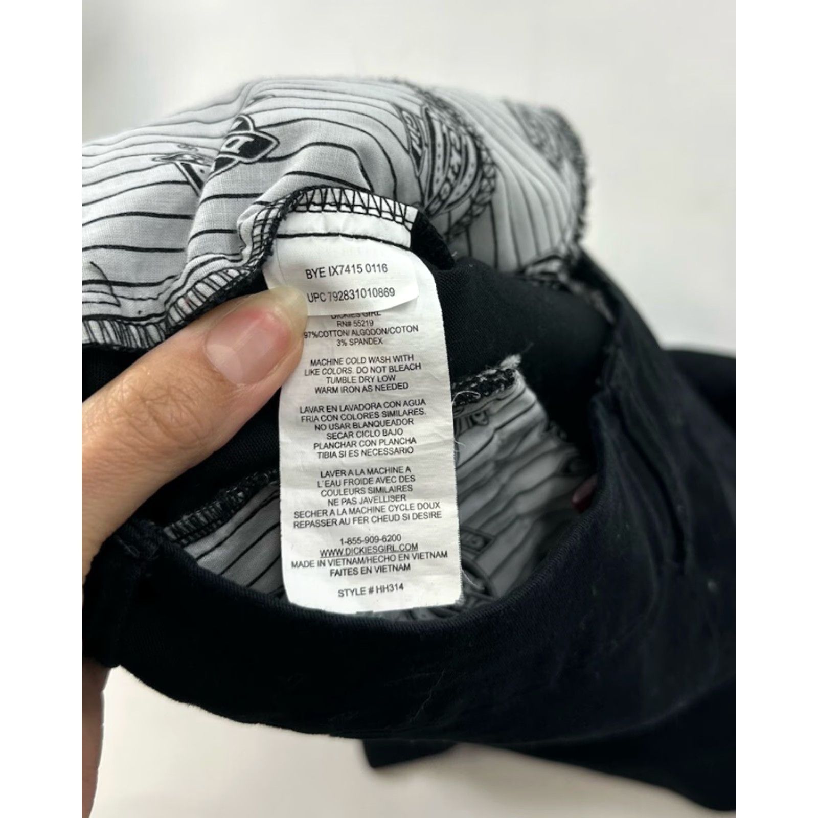 Dickies Dickies Skirt Womens Size 11 Black Pencil Side Zip High Rise Mini Skirt Casual Fall Streetwear Vintage Style Womens Dickies Skirt Size 32" / US 10 / IT 46 - 5 Thumbnail