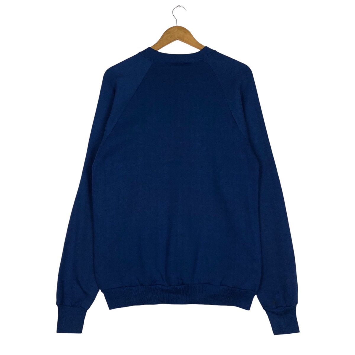 Japanese Brand × Jerzees × Vintage Vintage Portable Three Stand Sweatshirt Rare 90s Blue Size US S / EU 44-46 / 1 - 7 Thumbnail