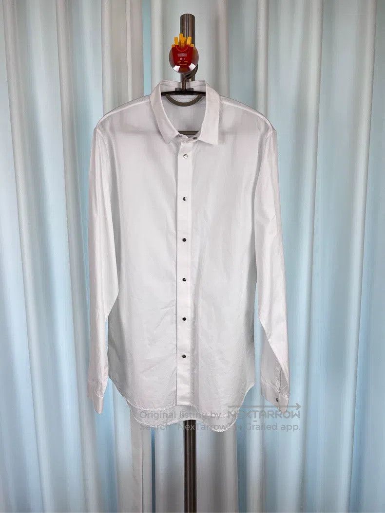 Dior Dior White long-sleeved shirt metal button CD logo Size US XXS / EU 40 - 1 Thumbnail