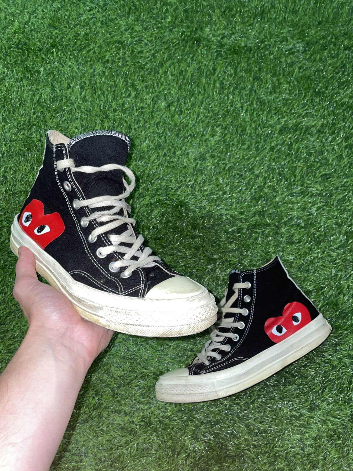 CDG by Comme des Garcons × Comme des Garcons PLAY Cdg Comme Des Garçons Converse Size M9 W11 Size US 9 / EU 42 - 1 Thumbnail