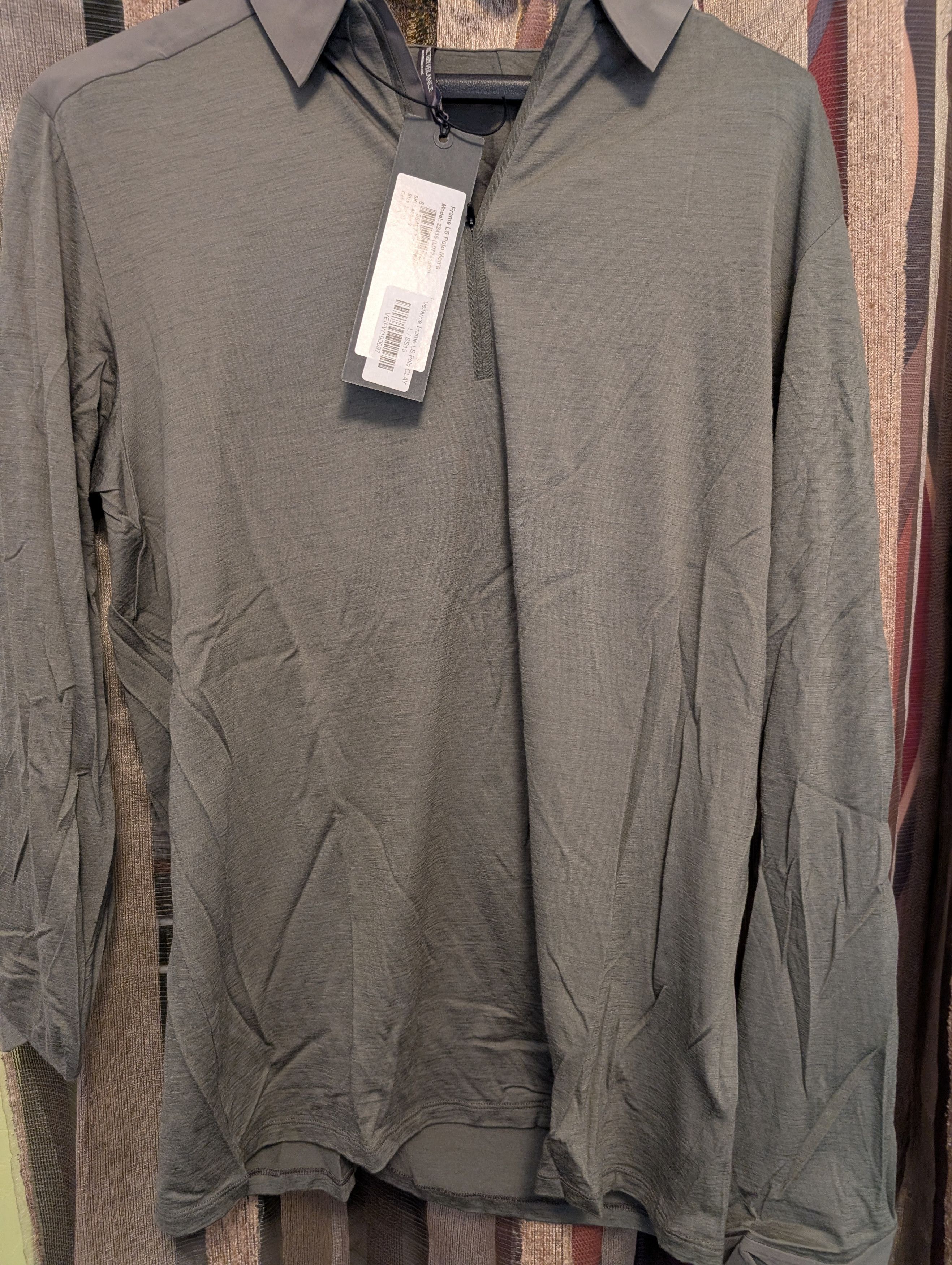 Veilance Arc'teryx Veilance Frame Polo LS Shirt, Clay Size US L / EU 52-54 / 3 - 5 Thumbnail