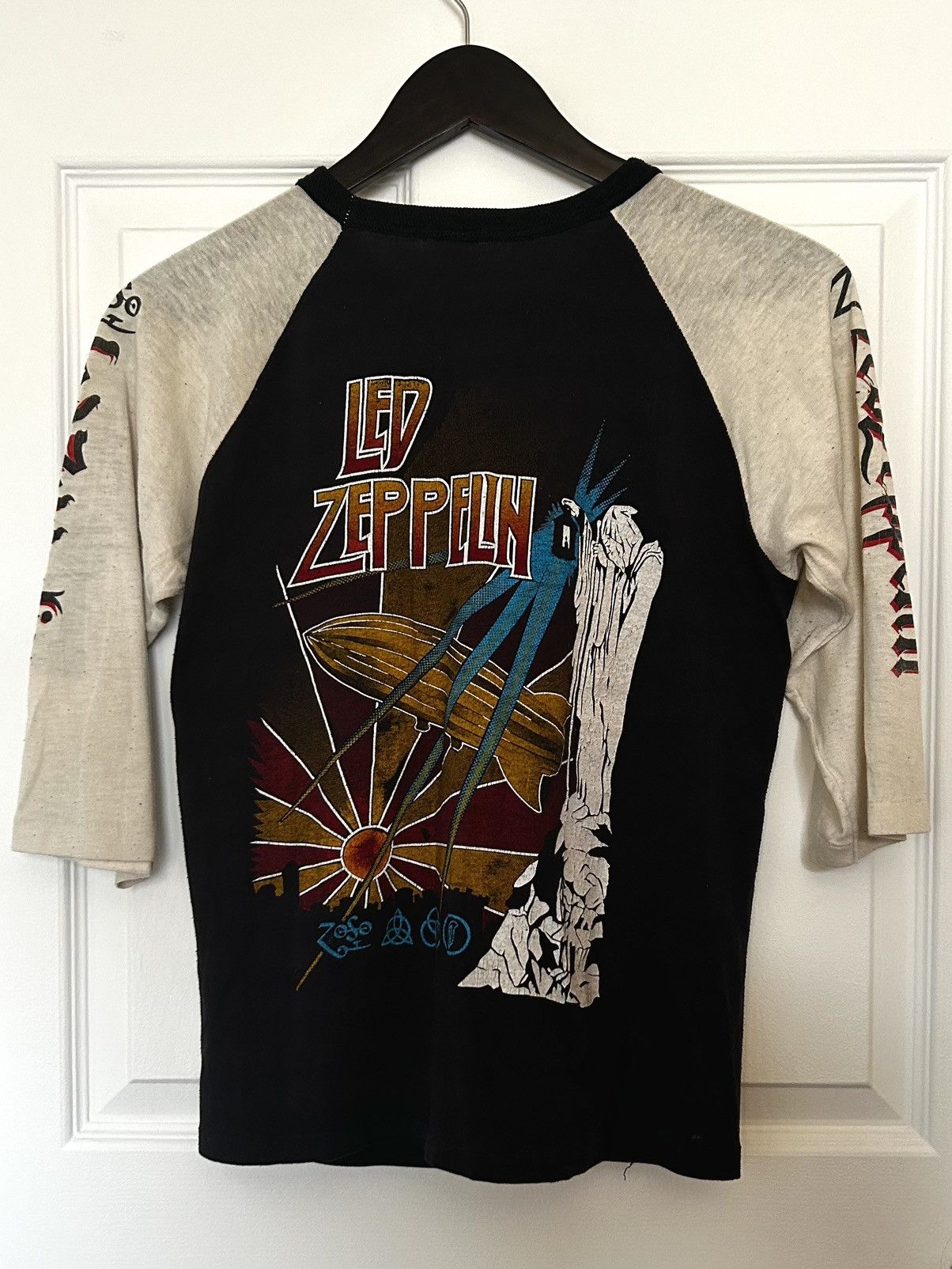 Vintage Vintage 1970’s Led Zeppelin Raglan Size US M / EU 48-50 / 2 - 5 Thumbnail