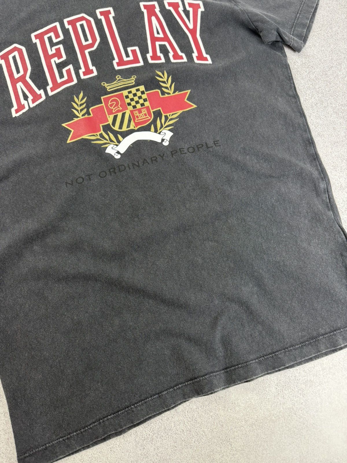 Replay Replay Men’s Logo Shirt Dark Grey Size M Size US M / EU 48-50 / 2 - 2 Thumbnail