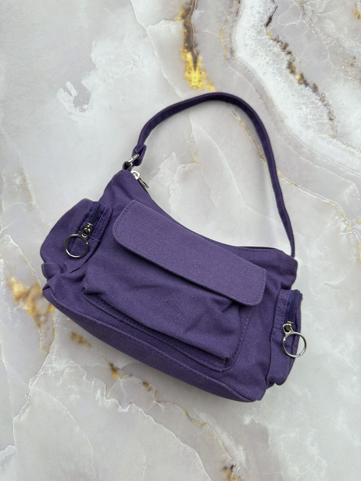 Avant Garde x Vintage Multipocket Mini Bag in Purple, Women's