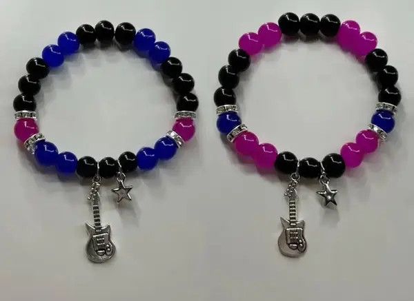 Jewelry 2pcs Couple Music Bracelets Size ONE SIZE - 1 Thumbnail