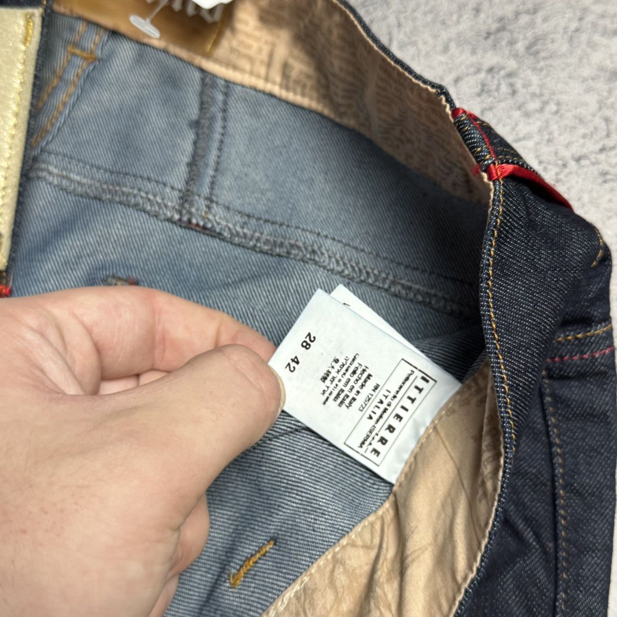 John Galliano NEW Galliano Y2K 00s Flared Jeans Size 28" / US 6 / IT 42 - 7 Thumbnail
