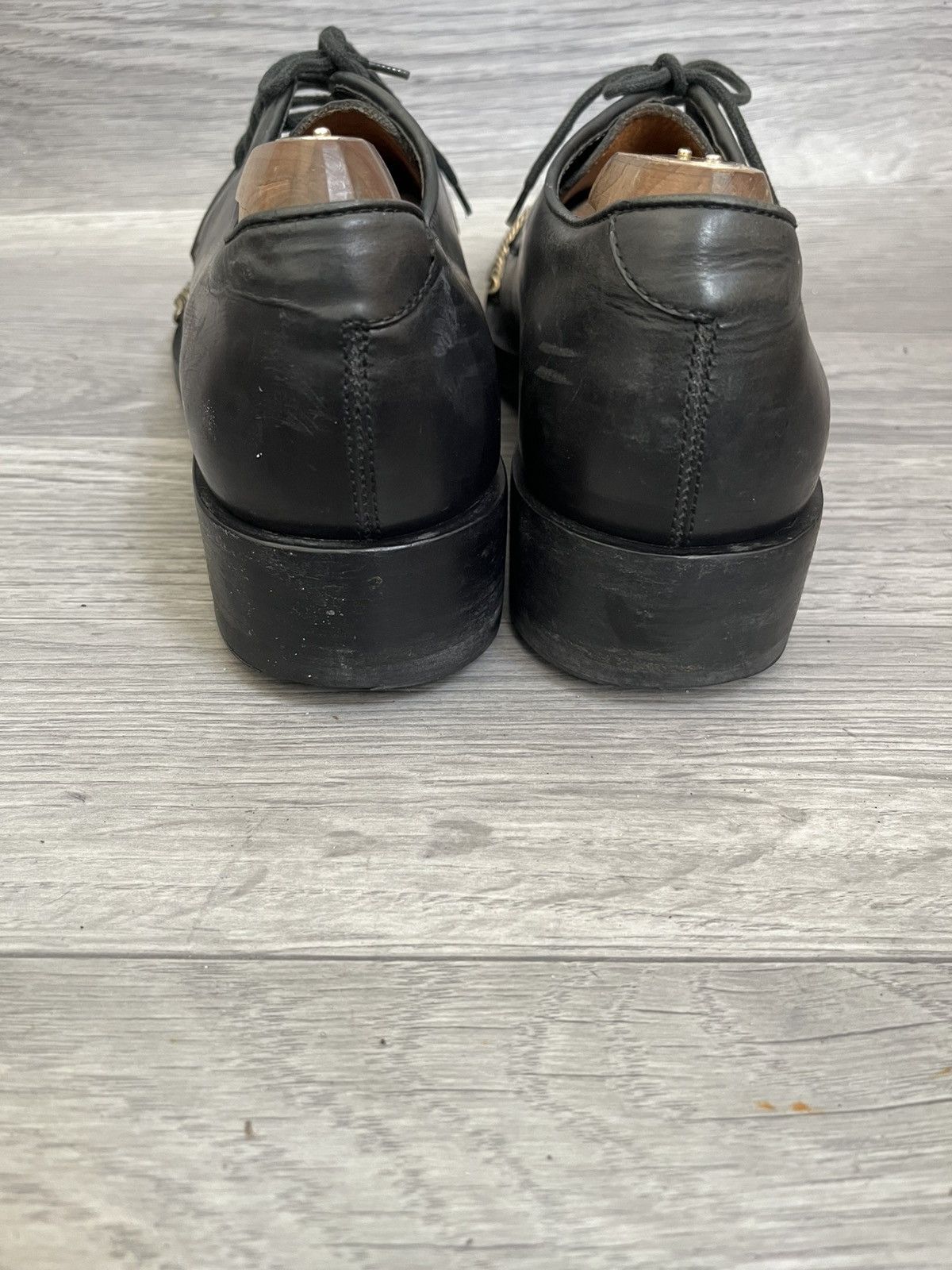 Raf Simons Raf simons Fw 12Chain trimmed derby shoes sz 42 Size US 9 / EU 42 - 5 Thumbnail