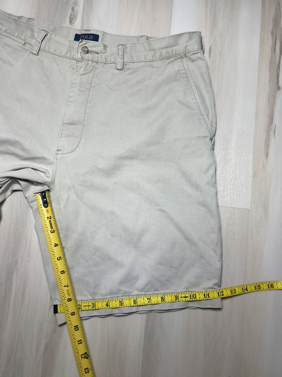 Polo Ralph Lauren Polo Ralph Lauren Men's Chino Shorts Sz 36 Beige Flat Front Size US 36 / EU 52 - 5 Thumbnail