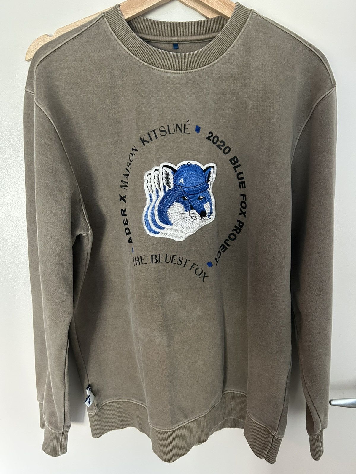 Maison Kitsune Maison Kitsune x Ader Error “Blue Fox” sweatshirt Size US M / EU 48-50 / 2 - 1 Thumbnail