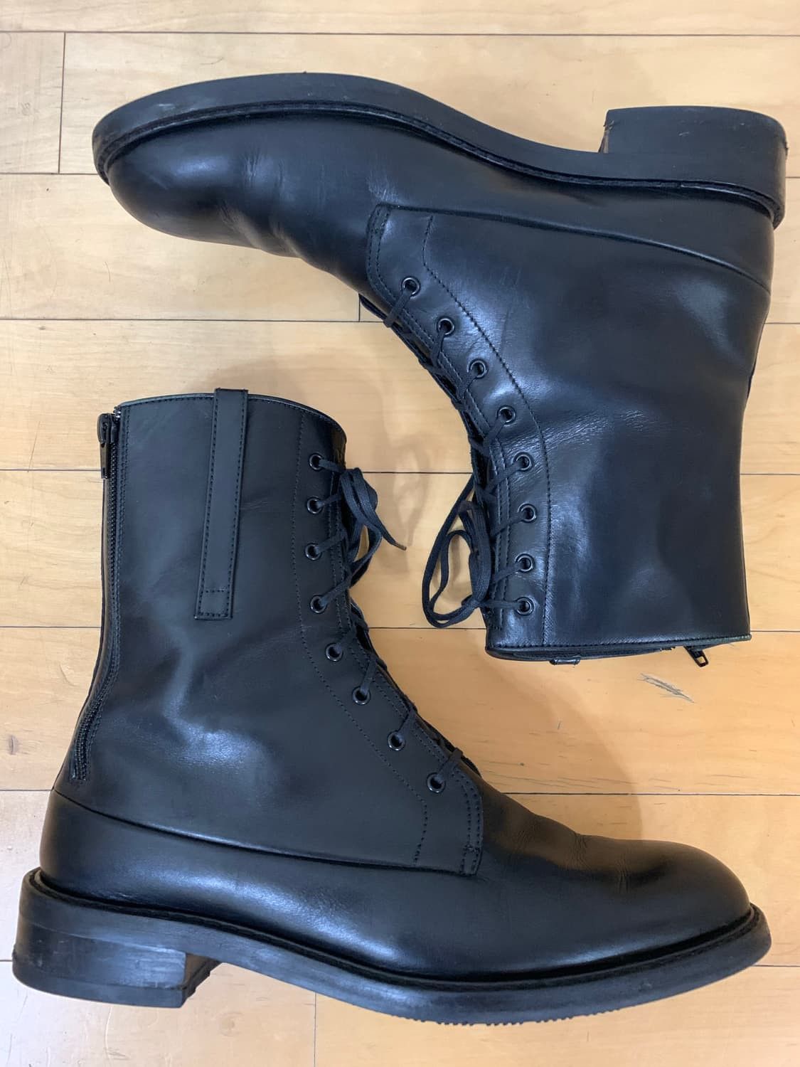 Dior Archive 02FW 'REFLEXION' Back-Zip Combat Boots Size US 9 / EU 42 - 1 Thumbnail