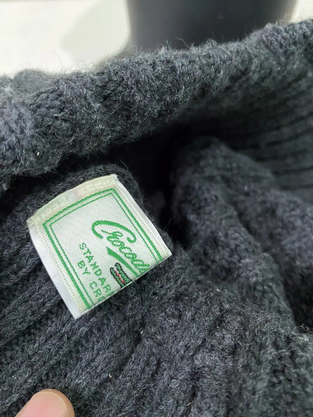 Japanese Brand × Vintage Vintage Crocodile Small Logo Knit Beanie Hat Size ONE SIZE - 5 Thumbnail