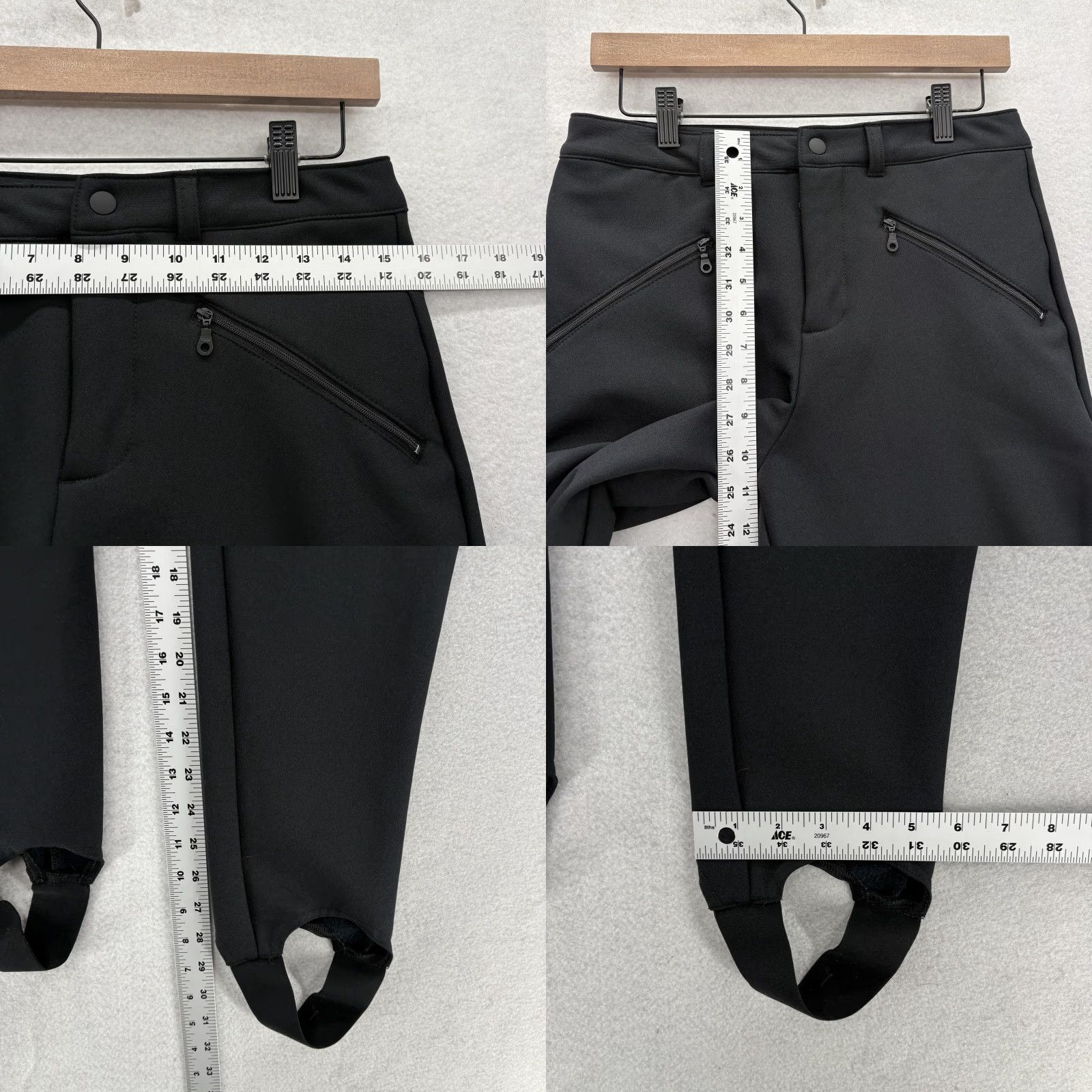 Vintage VINTAGE OFFLINE by Aerie Pants Womens Small Black Chillside Stirrup Fleece Lined Ski Size 28" / US 6 / IT 42 - 8 Thumbnail