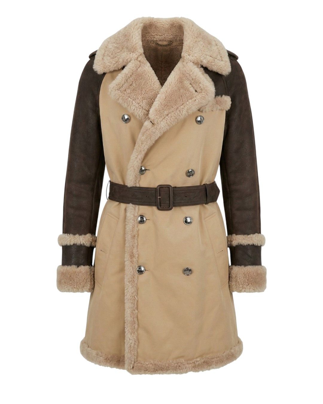 Burberry Prorsum VINTAGE BURBERRY PRORSUM SHEARLING COAT Size M / US 6-8 / IT 42-44 - 1 Thumbnail