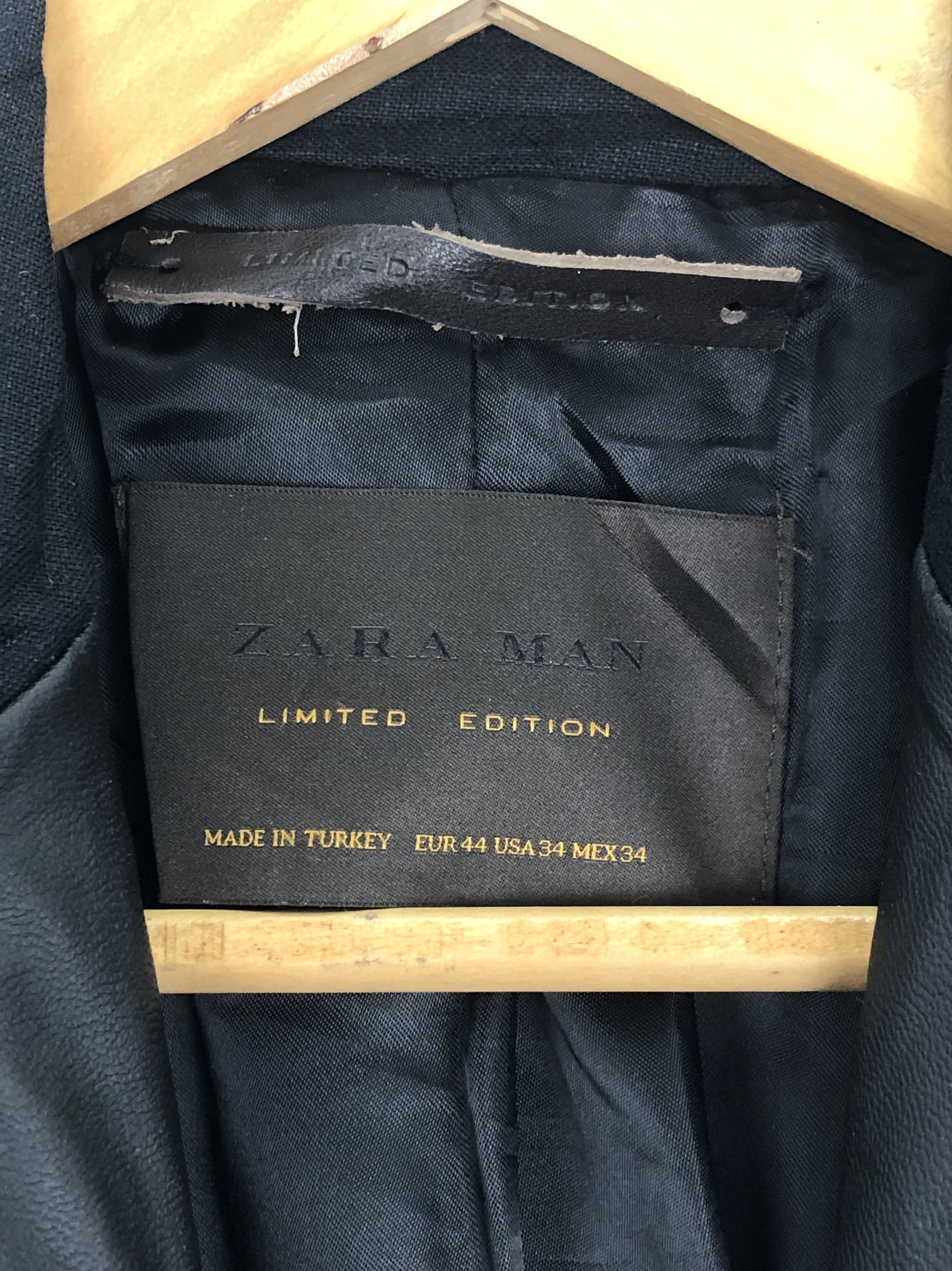 Zara Vintage Zara Limited Edition Leather Sleeve Jacket V0384 Size US M / EU 48-50 / 2 - 5 Thumbnail