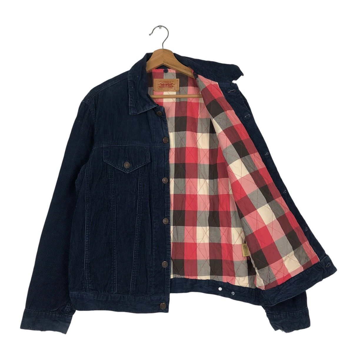 Levi's 🔥VINTAGE BIKER TRUCKER JACKET LEVI’S CORDUROY BLANKET Size US M / EU 48-50 / 2 - 13 Thumbnail